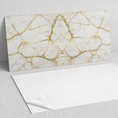Rectangular bathroom wall panel Marble motif with subtle veins