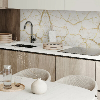 Rectangular bathroom wall panel Marble motif with subtle veins