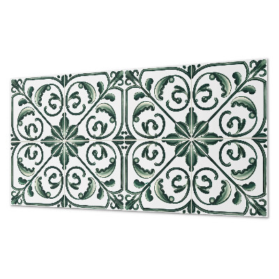Rectangular wall panel Plant motifs with decorative details