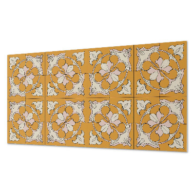 Rectangular wall panel Floral mosaic in colors