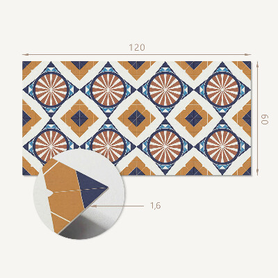 Rectangular decorative wall panel Geometric pattern with circles