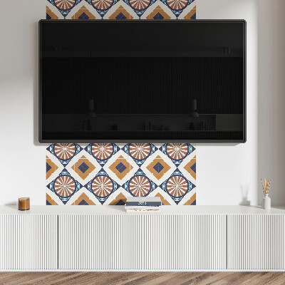 Rectangular decorative wall panel Geometric pattern with circles