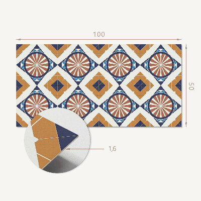 Rectangular decorative wall panel Geometric pattern with circles