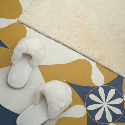 Rectangular wall panel A floral motif with a harmonized form