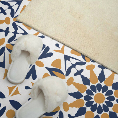 Rectangular wall panel Floral harmony in symmetry
