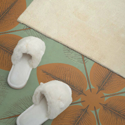 Rectangular wall panel Symmetrical leafy motifs