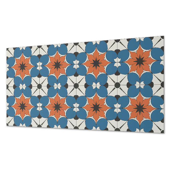 Rectangular decorative wall panel Floral motif