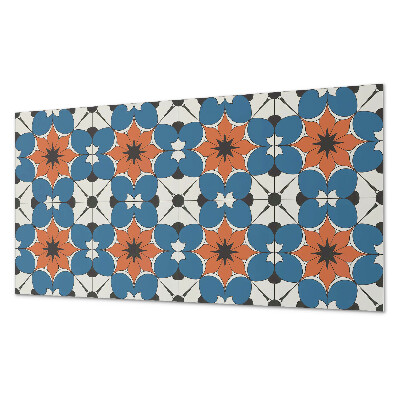 Rectangular decorative wall panel Floral motif