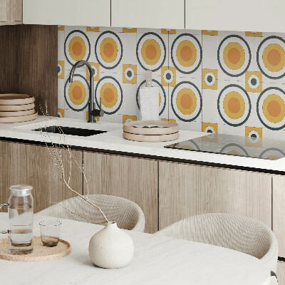 Rectangular wall panel The pattern of circles and squares in geometry