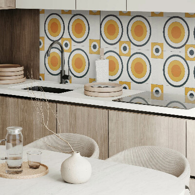 Rectangular wall panel The pattern of circles and squares in geometry