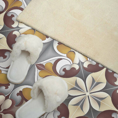 Rectangular decorative wall panel Floral mosaic in an artistic style