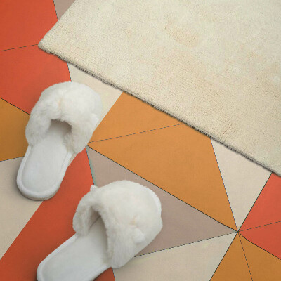 Rectangular bathroom wall panel Triangular patterns in a harmonious arrangement