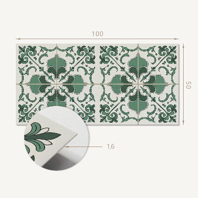 Rectangular wall panel Stylish plant motif