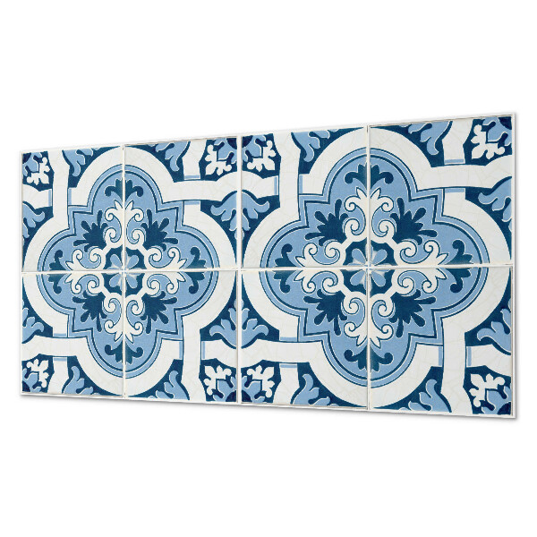 Rectangular decorative wall panel Tiled ornaments in a classic style