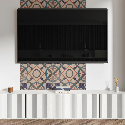 Rectangular decorative wall panel Geometric collection with circles