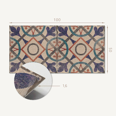 Rectangular decorative wall panel Geometric collection with circles