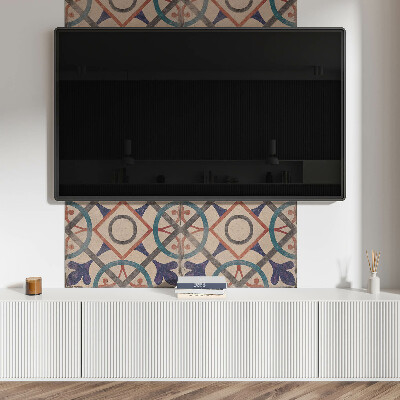 Rectangular decorative wall panel Geometric collection with circles