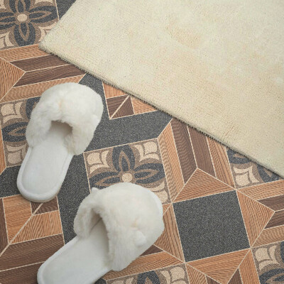 Rectangular wall panel Floral inspirations in a modern style