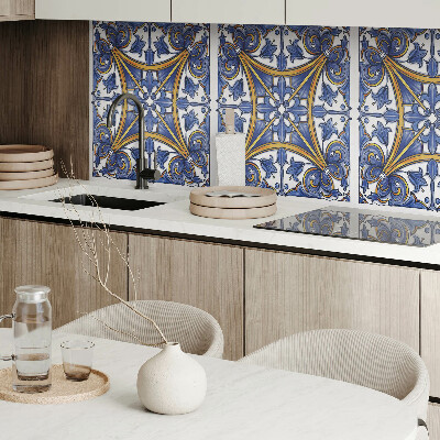 Rectangular wall panel Plant ornaments in a harmonious style