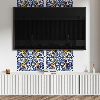 Rectangular wall panel Plant ornaments in a harmonious style