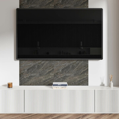 Rectangular bathroom wall panel Stone organic motif