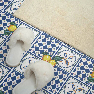 Rectangular wall panel Lemon pattern on tiles