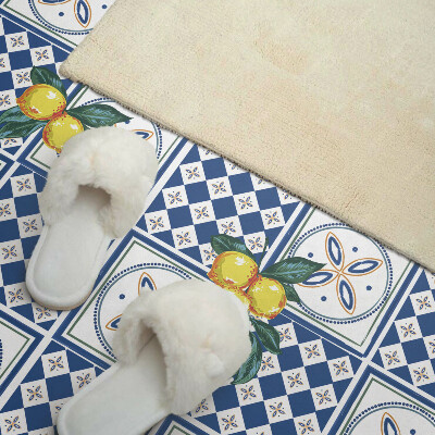 Rectangular wall panel Lemon pattern on tiles