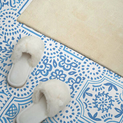 Rectangular wall panel Checkered ceramic patterns