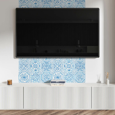 Rectangular wall panel Checkered ceramic patterns