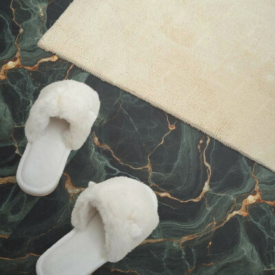 Rectangular wall panel Marble motif with delicate veins