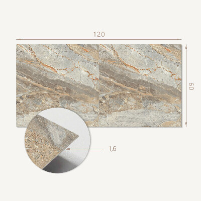 Rectangular wall panel Marble structure with delicate veins