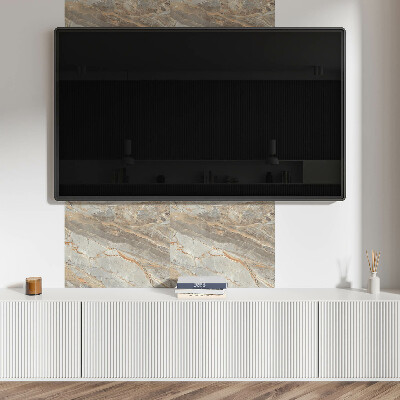 Rectangular wall panel Marble structure with delicate veins