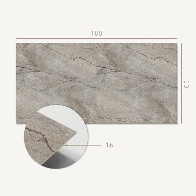 Rectangular wall panel Stone nature motif