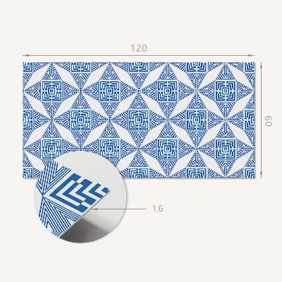 Rectangular decorative wall panel Grid pattern in geometric shapes