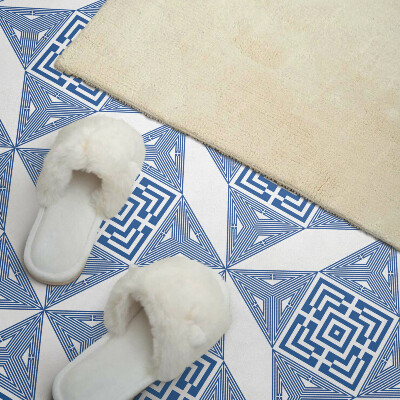 Rectangular decorative wall panel Grid pattern in geometric shapes