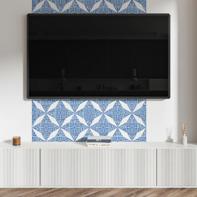 Rectangular decorative wall panel Grid pattern in geometric shapes
