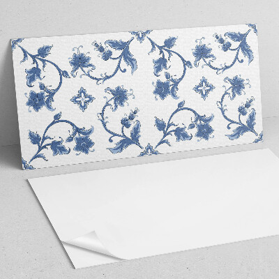 Rectangular bathroom wall panel Floral motif