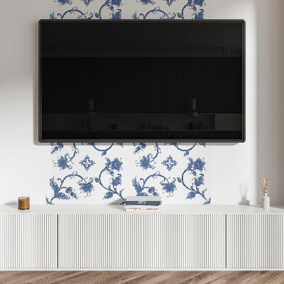 Rectangular bathroom wall panel Floral motif