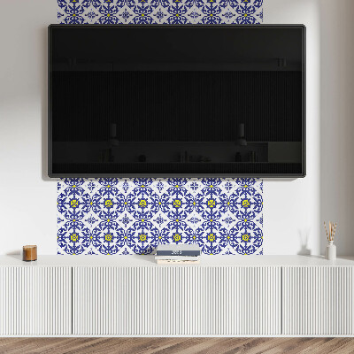 Rectangular bathroom wall panel Floral design with delicate accents