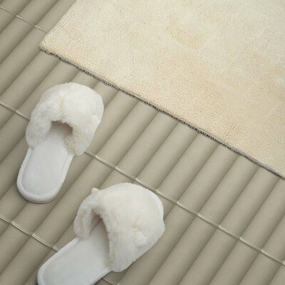 Rectangular bathroom wall panel Vertical stripes in an elegant style