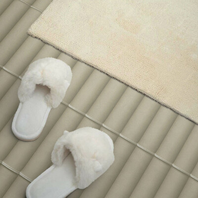Rectangular bathroom wall panel Vertical stripes in an elegant style