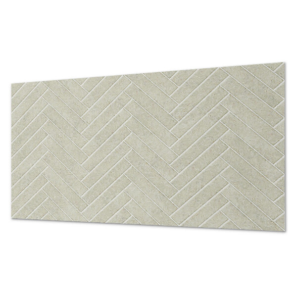 Rectangular bathroom wall panel Herringbone pattern