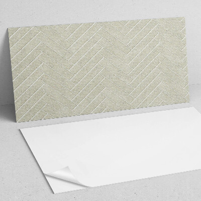 Rectangular bathroom wall panel Herringbone pattern