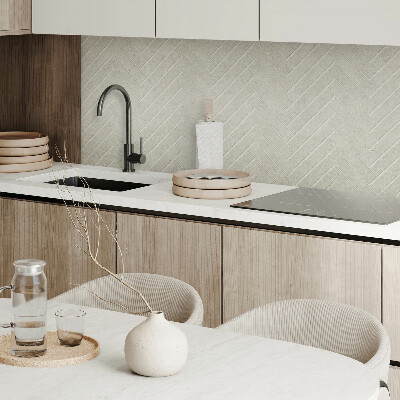 Rectangular bathroom wall panel Herringbone pattern