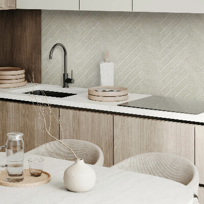 Rectangular bathroom wall panel Herringbone pattern