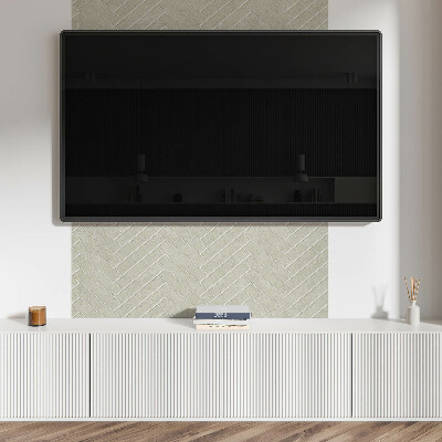 Rectangular bathroom wall panel Herringbone pattern