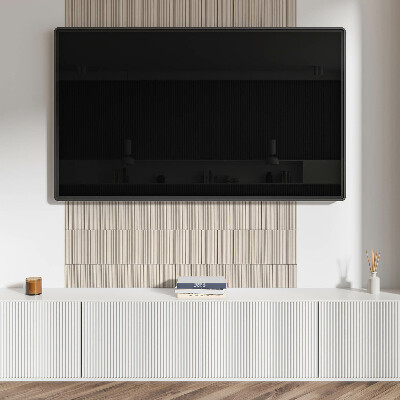 Rectangular bathroom wall panel Perpendicular lines