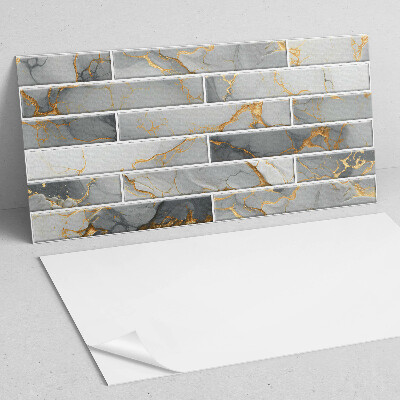 Rectangular decorative wall panel Stylish marble motif