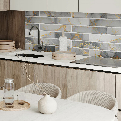 Rectangular decorative wall panel Stylish marble motif