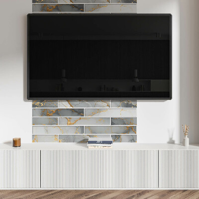 Rectangular decorative wall panel Stylish marble motif